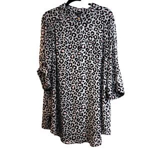 Torrid Women’s Plus Size 3 Leopard Print Dress – Missing Button